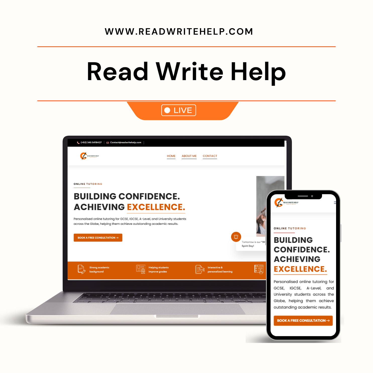 Minimalist Neutral Multi Device Computer Mockup Website Launch Instagram Post (11)