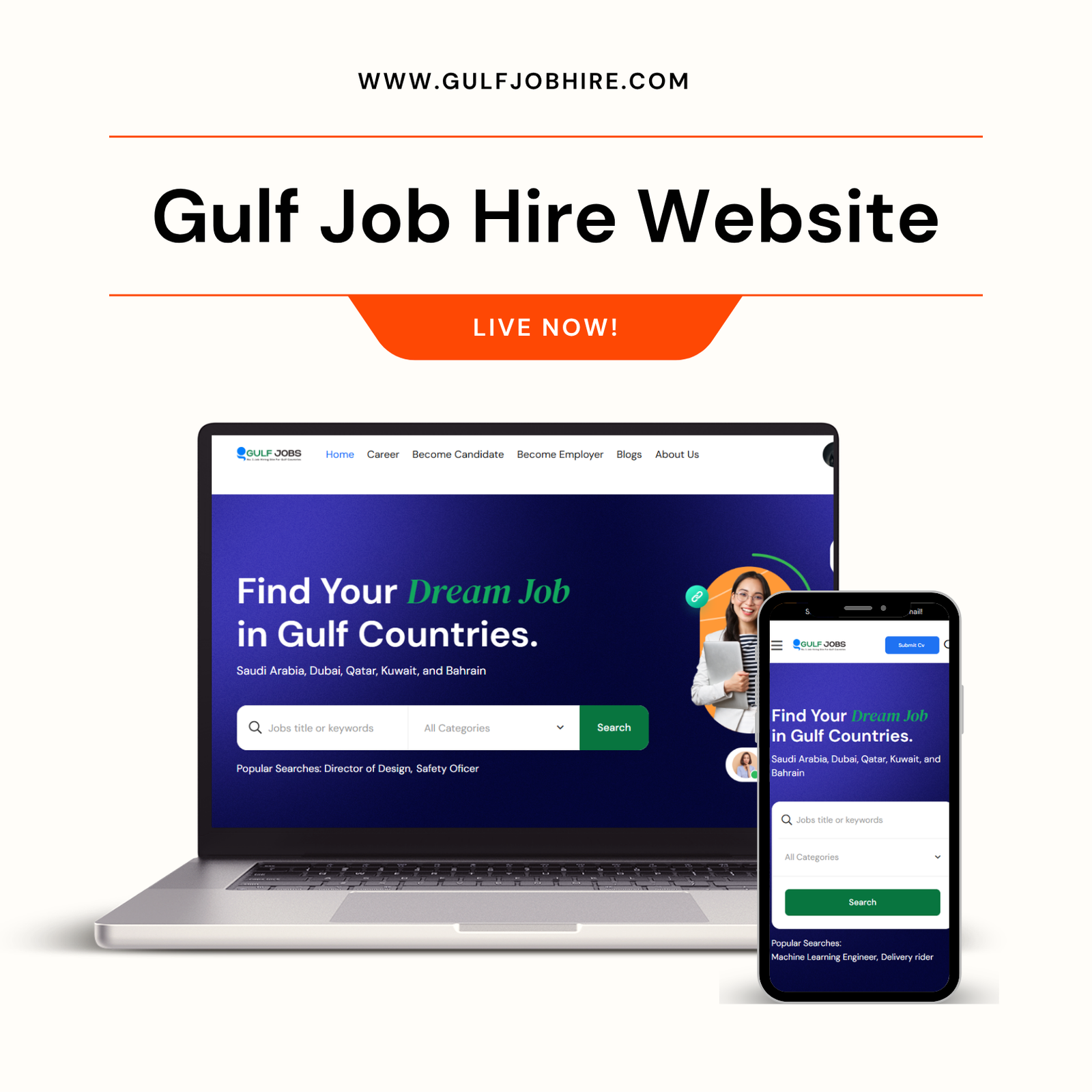 Minimalist Neutral Multi Device Computer Mockup Website Launch Instagram Post (4)